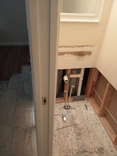 Restoration equipment on an Arlington job
