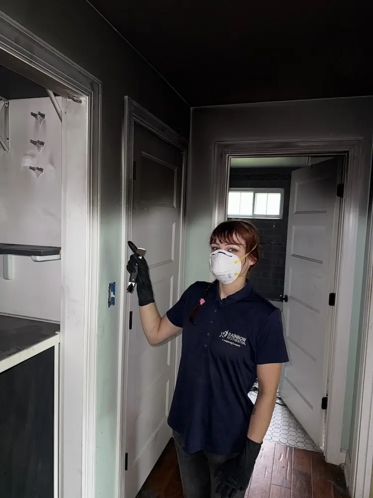Arlington Water & Fire Restoration technician on a job in Arlington